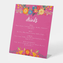 Quinceanera Drink Menu