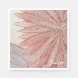 Quinceanera Elegant Rosa 15:e Födelsedagsfesten Pappersservett