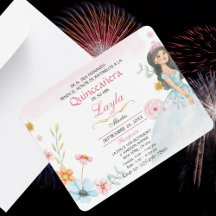 Quinceañera Elegante: Mis Quince Invaciones Rosa