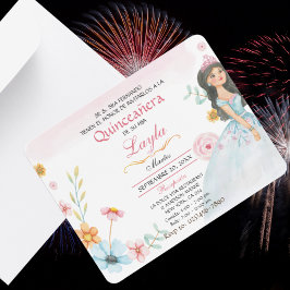 Quinceañera Elegante: Mis Quince Invaciones Rosa OSA Kort