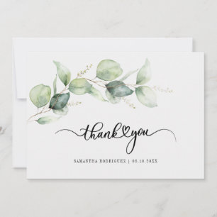 Quinceanera Eucalyptus Hand-Lettered Tack Inbjudningar