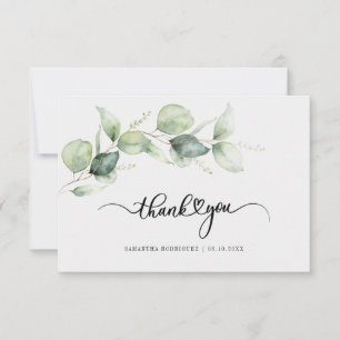 Quinceanera Eucalyptus Hand-Lettered Tack Kort