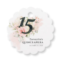 Quinceanera Eucalyptus Rosa Blommigt 15:e födelsed