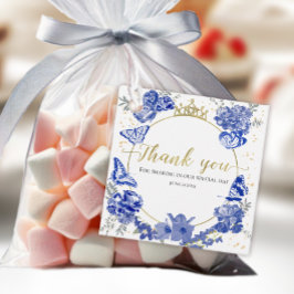 Quinceanera Favor Taggs Butterfly-Royalet Blue-Blo Gåvor Etiketter