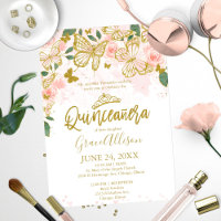 Quinceanera Fjäril Inbjudan Svenska Formulering 