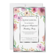 Quinceanera födelsedagsfest rosa blommor