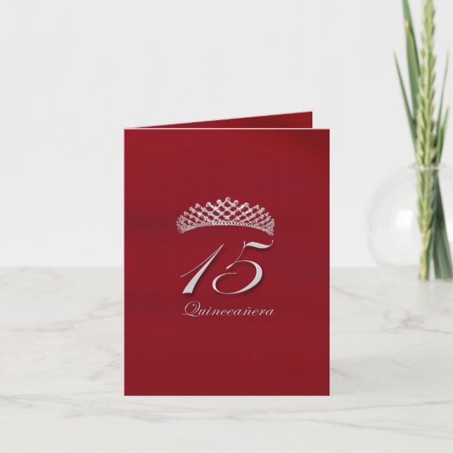 Quinceañera för 15-årsdagen inbjudan (Framsida)