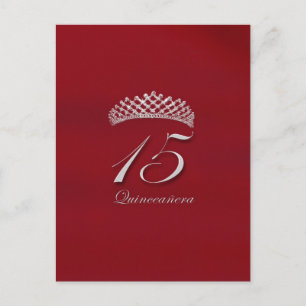 Quinceañera för 15-årsdagen vykort