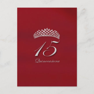 Quinceañera för 15-årsdagen vykort