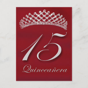 Quinceañera för 15-årsdagen vykort
