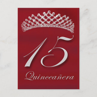 Quinceañera för 15-årsdagen vykort