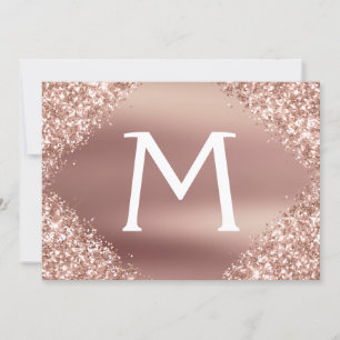 Quinceanera för ro Guld Glitter Spara datum Datumet