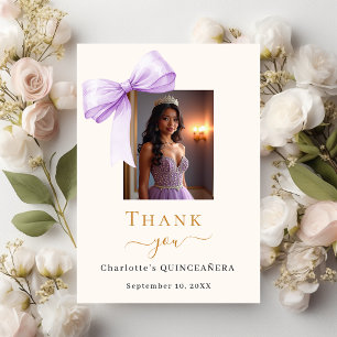 Quinceanera-fotobuggkräm Tack Kort