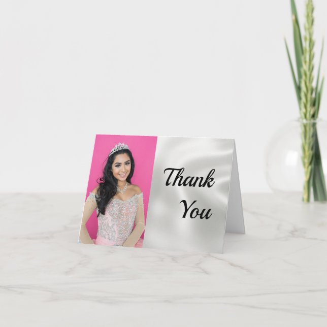 Quinceañera fototack tack kort (Framsida)