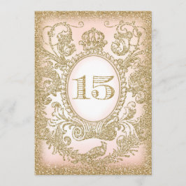 Quinceañera Gång på Time Princess Inbjudan 2