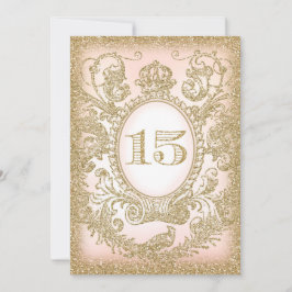 Quinceañera Gång på Time Princess Inbjudan 3