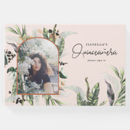 Quinceañera | Grönska & Terra Cotta Djungel Gästböcker