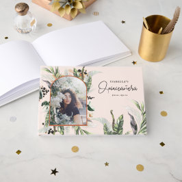 Quinceañera | Grönska & Terra Cotta Djungel Gästböcker