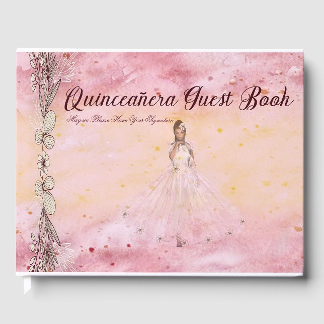 Quinceanera Guest Bok (Framsida)