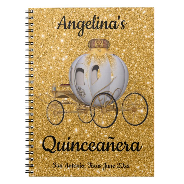 Quinceanera Guest Bok Fairy Tale Princess Anteckningsbok (Framsidan)