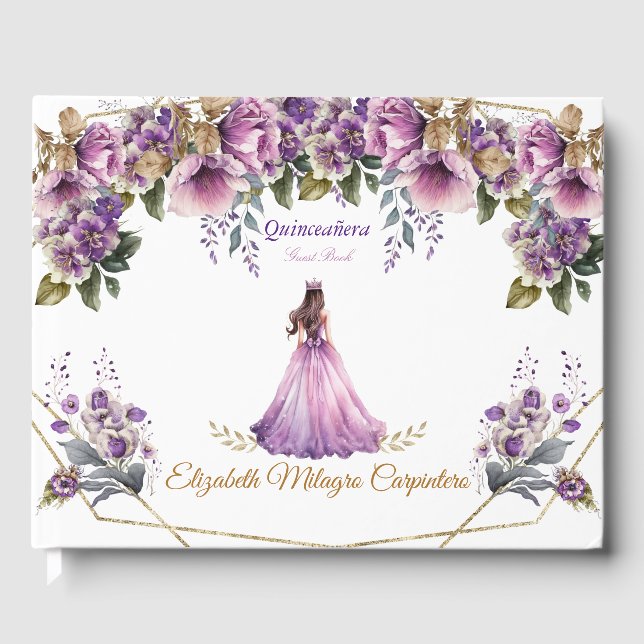 Quinceañera Guest Bok Lilac (Framsida)