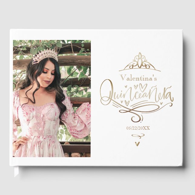 Quinceañera guestbook gästböcker (Framsida)