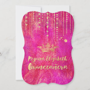Quinceanera/Heart Strings/Princess/Krona Inbjudningar
