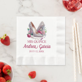 Quinceanera-högklackade skor pappersservett