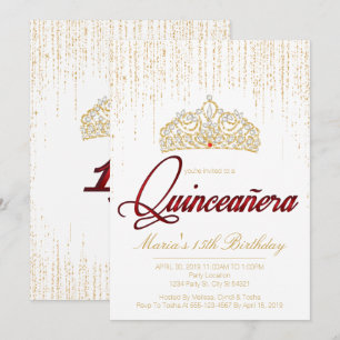Quinceanera, inbjudan från Glam Glitter