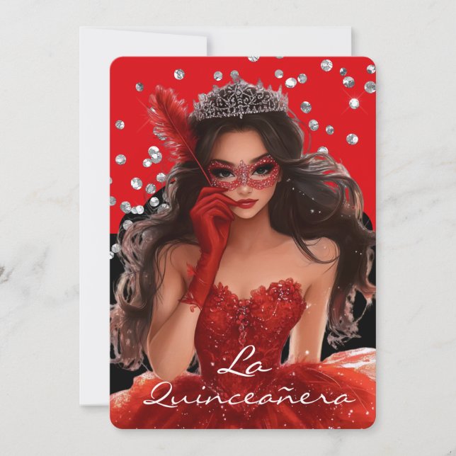 Quinceanera-inbjudan Inbjudningar (Framsida)