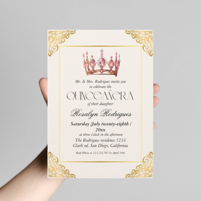 Quinceanera-inbjudan Inbjudningar (Skapare uppladdad)