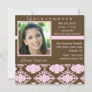 Quinceanera-inbjudningar Inbjudningar