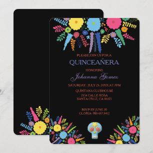 QUINCEAÑERA INVITATION DIA DE LOS MUERTOS INBJUDNINGAR