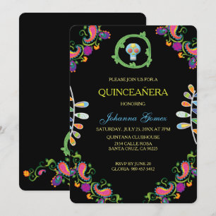 QUINCEAÑERA INVITATION DIA DE LOS MUERTOS INBJUDNINGAR