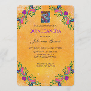 QUINCEAÑERA INVITATION DIA DE LOS MUERTOS INBJUDNINGAR