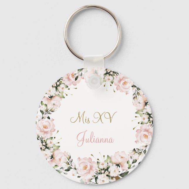 Quinceañera Keychain-ornament Nyckelring (Framsida)