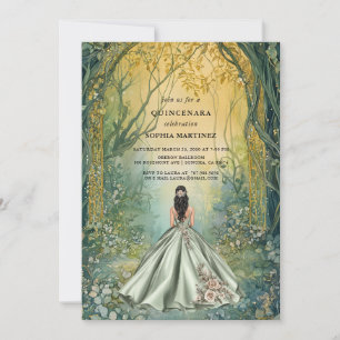 Quinceanera-klänning Förtrollad Skogsportal Inbjudningar