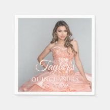 Quinceanera klänning foto två färg teckensnitt