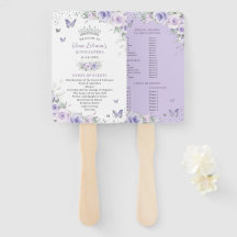 Quinceañera Lila Lavender Blommigt Silver