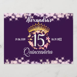 Quinceanera Lila Lilac Elegant Spanska Meny