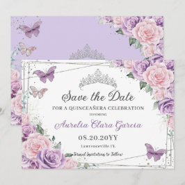 Quinceañera Lila Lilac Rosa Sweet sixteen Spara Datumet