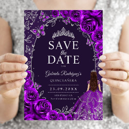 Quinceanera Lila Silver Spara Datumet