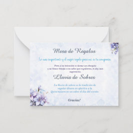 Quinceañera Lluvia de Sobres-platta anteckningskor Anteckningskort