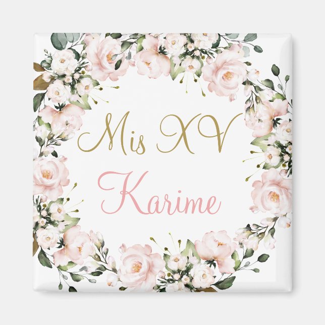 Quinceanera magnet souvenir (Framsidan)