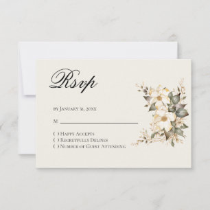 Quinceanera Magnolia Svar RSVP-kort