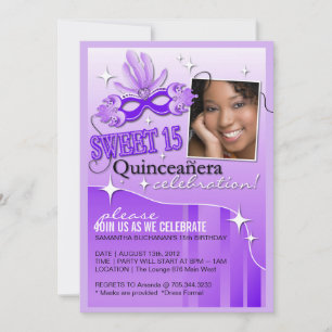 QUINCEANERA MASKERADE INBJUDAN
