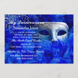 Quinceanera Masquerainbjudningar Inbjudningar