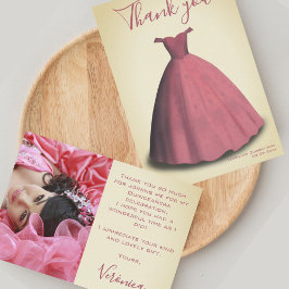 Quinceañera mis quince-fototackkort tack kort