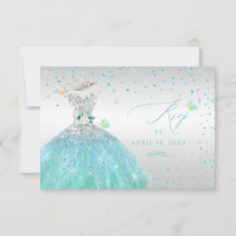 Quinceanera OSA Turcos Silver Glitter Gown Inv