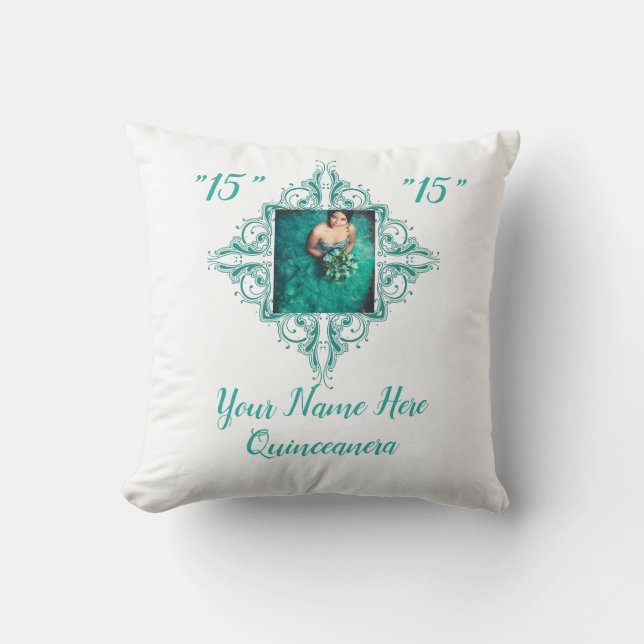 Quinceanera Pillow Kudde (Framsida)